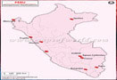 Peru Honeymoon Destinations Map