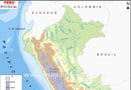 Peru Physical Map