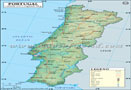 Portugal Lat Long Map