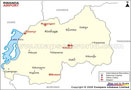Rwanda Airports Map