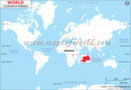 Rwanda Location Map