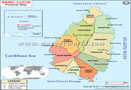 St. Lucia Map