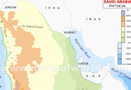 Saudi Arabia Physical Map