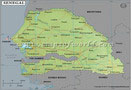 Senegal Latitude and Longitude Map