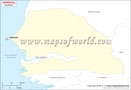Senegal Outline Map