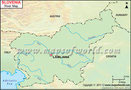 Slovenia River Map
