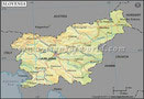 Slovenia Lat long Map