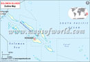 Solomon Islands Outline Map
