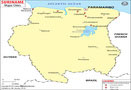 Suriname Cities Map