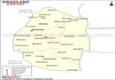 Swaziland Airports Map