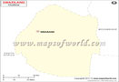 Swaziland Outline Map
