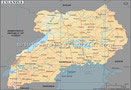 Uganda Lat Long Map