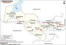 Uzbekistan Airports Map