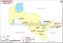 Uzbekistan Cities Map