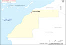 Western Sahara Outline Map