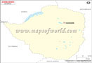 Zimbabwe Outline Map