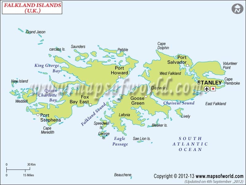 Falkland Islands Travel Maps | Metro Map | Bus Routes | Metrobus ...