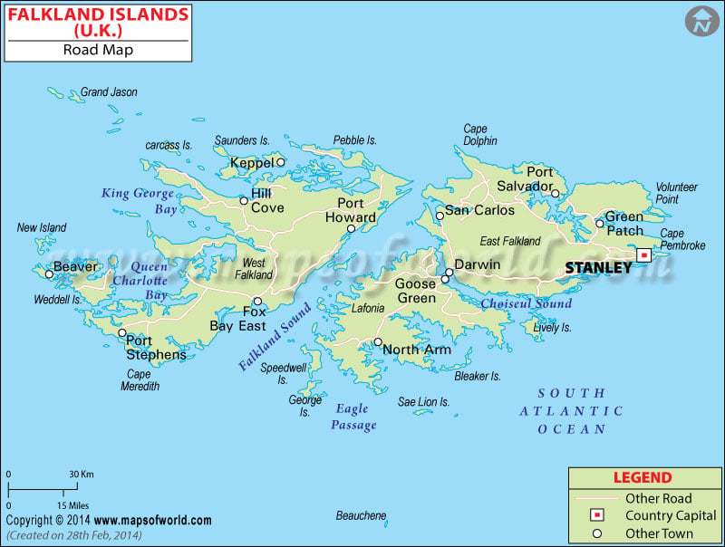 Falkland Islands Travel Maps | Metro Map | Bus Routes | Metrobus ...