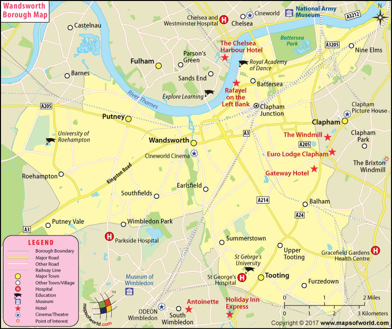 wandsworth borough map