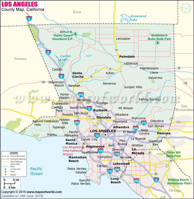 Usa Map Los Angeles