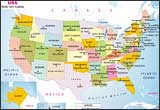 US Map - States and Capitals