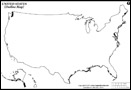 USA Blank Map
