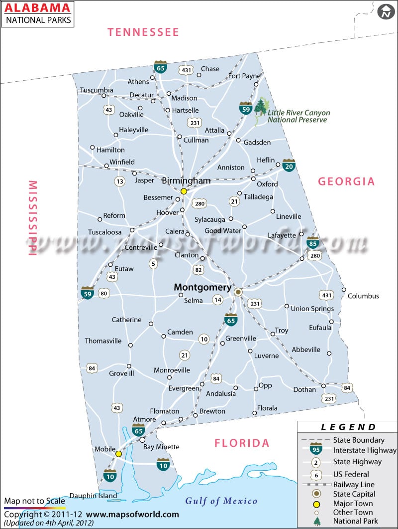 alabama map of cities. The Alabama State Map serves