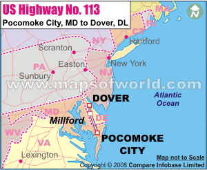 US Highway No.113-Pocomoke City, MD to Dover ,DL