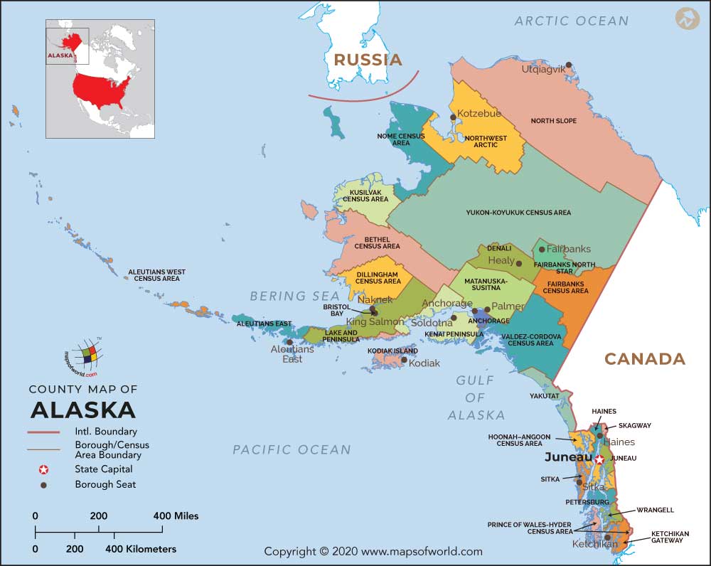 Usa Map Alaska