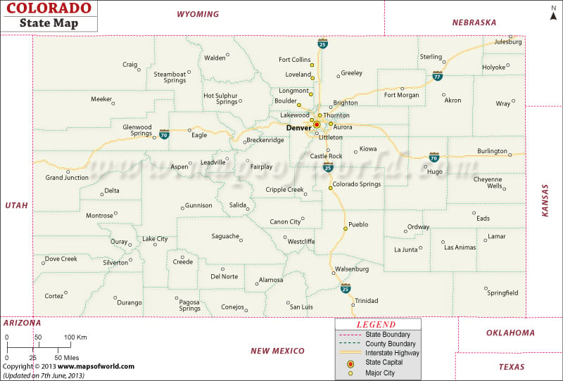 Colorado State Map