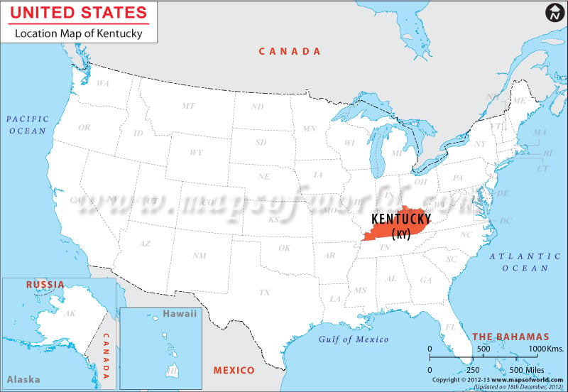 United States Map Ky