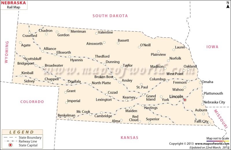 Usa Map Nebraska