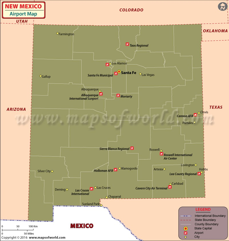 Albuquerque New Mexico Airport Map