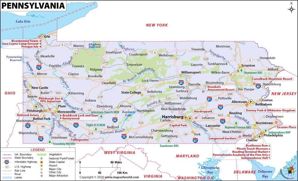 Pennsylvania August 03, 2008 6:53 AM Pennsylvania Map