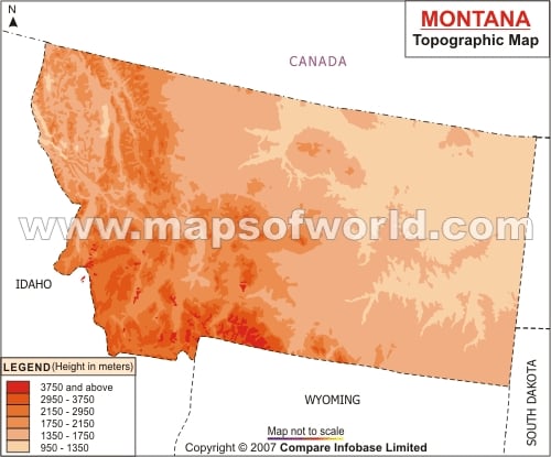 maps of montana. Montana Topo Map