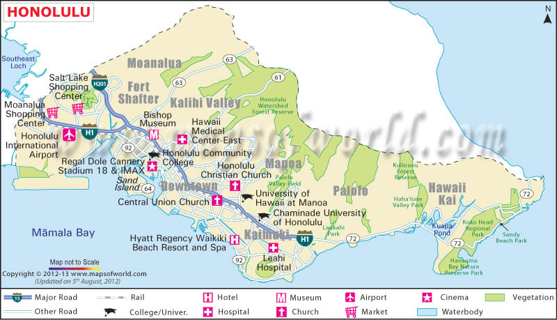 Honolulu Map | City Map of Honolulu