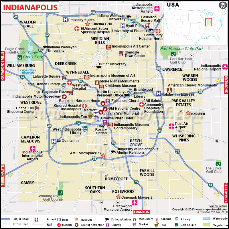 Indianapolis Map | City Map of Indianapolis