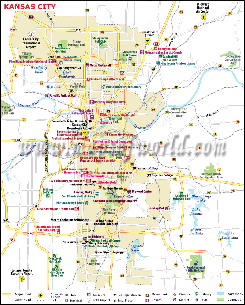 Usa Map Kansas City