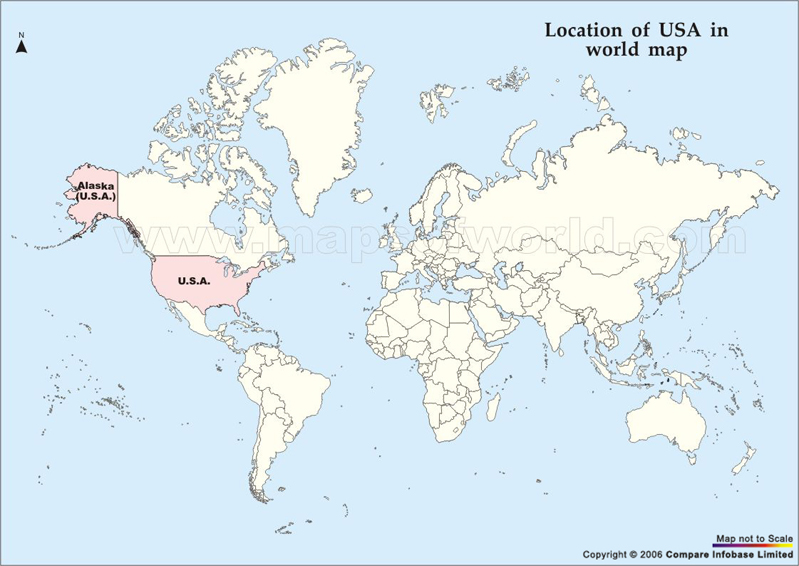 USA Location Map