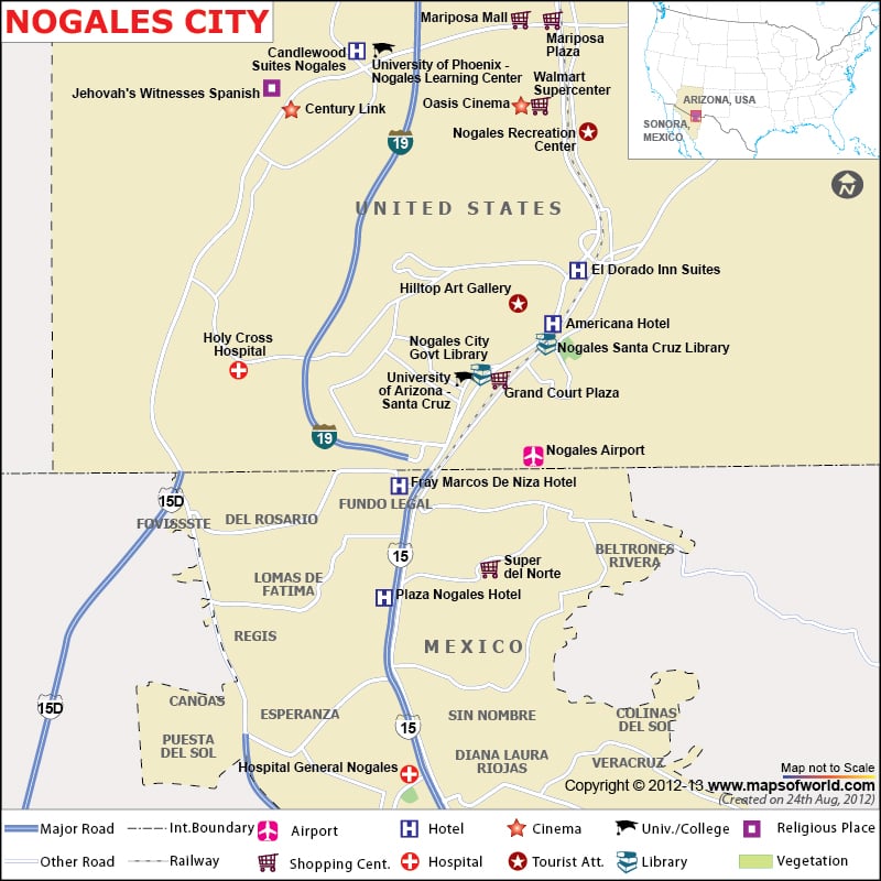 Nogales Map | City Map of Nogales