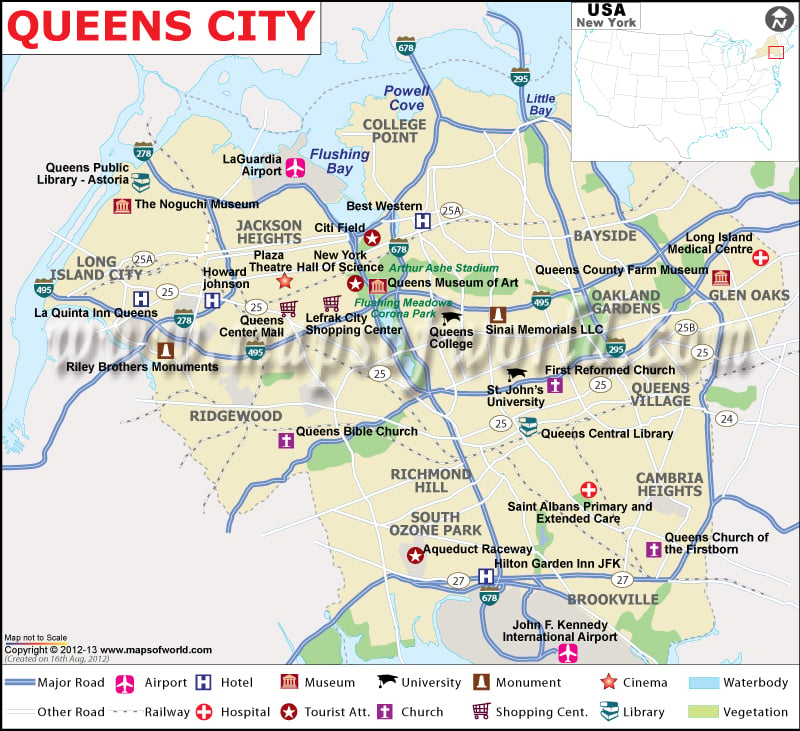 queens city map  city map of queens in new york