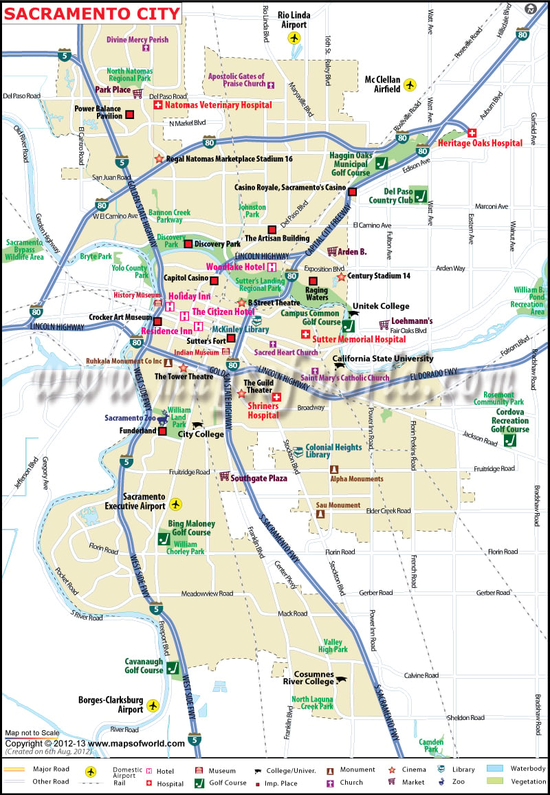 Sacramento Map | Maps