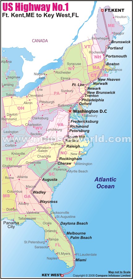 US Highway Map 1