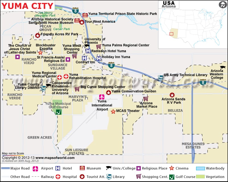 Yuma Map | City Map of Yuma