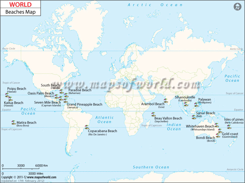 Beaches Enlarged Map