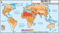 Averages Temperature July