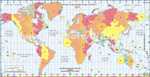 Carte de fuseau horaire du monde
