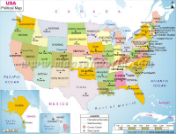 USA Political Map