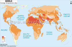 Averages Temperature July Enlarge