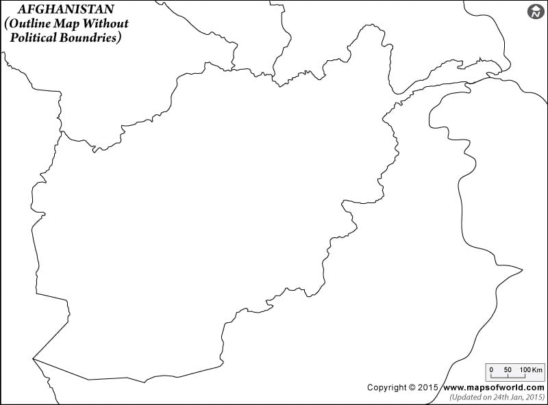 Blank Map Of Afghanistan Afghanistan Outline Map